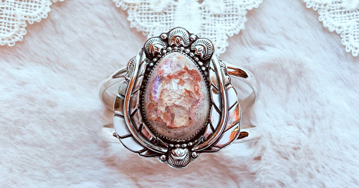 Early claim pink opal botanical cuff for Emily ONLY