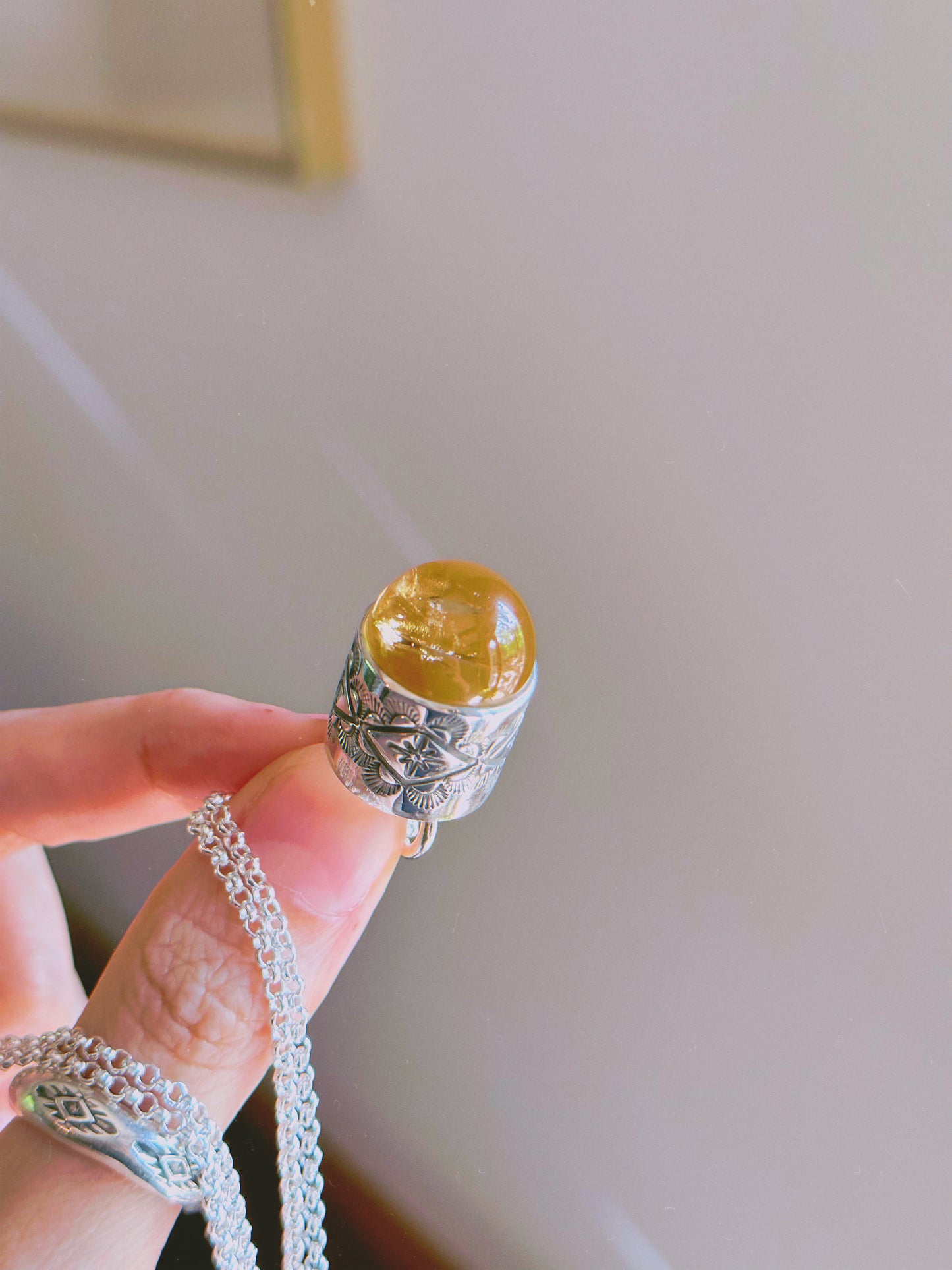 High grade citrine orb talisman for Jameson ONLY