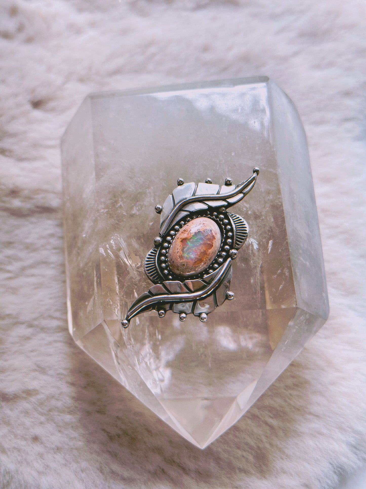 Early access for Victoria ONLY pink fire opal necklace