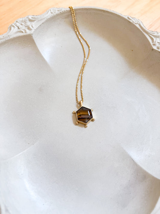 25% OFF Cosmos Montana Agate Necklace in 18k and 14k gold