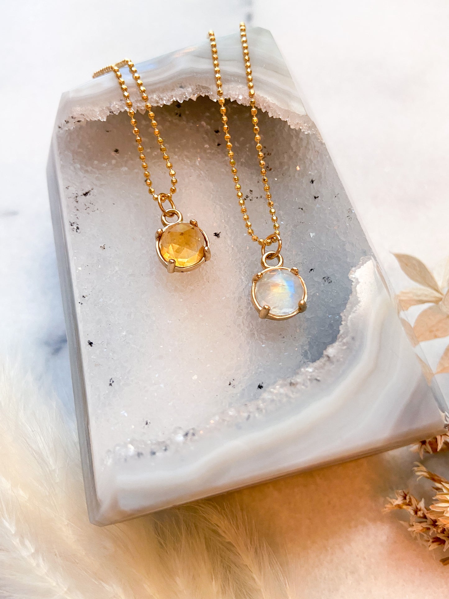 Soleil Necklace with Citrine